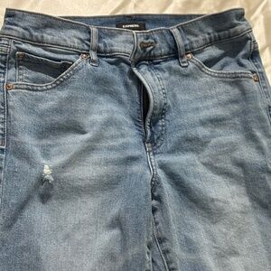 Express 8R Flare Ripped Jeans
